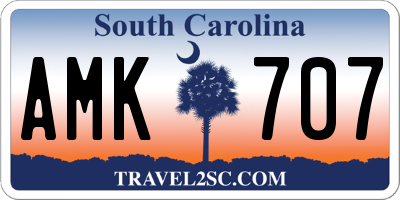 SC license plate AMK707