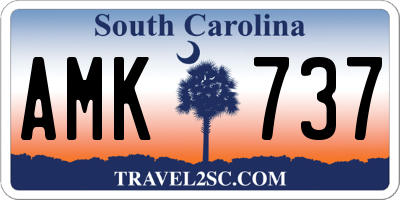 SC license plate AMK737