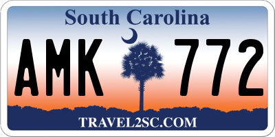 SC license plate AMK772