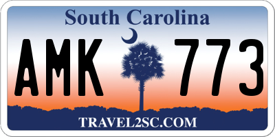SC license plate AMK773