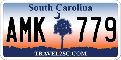 SC license plate AMK779