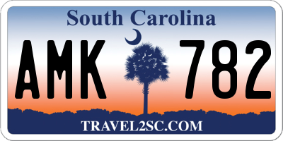 SC license plate AMK782