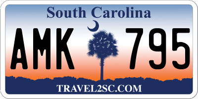 SC license plate AMK795