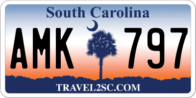 SC license plate AMK797