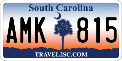 SC license plate AMK815