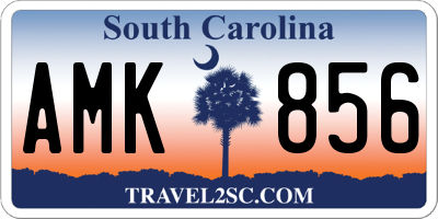 SC license plate AMK856