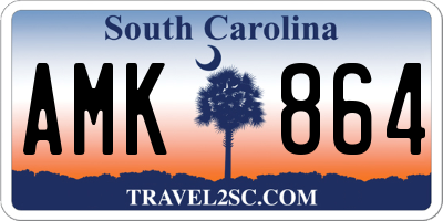 SC license plate AMK864