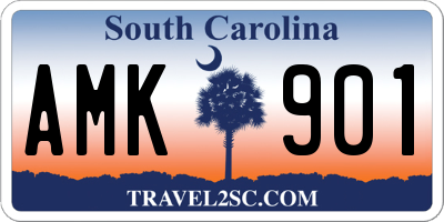 SC license plate AMK901