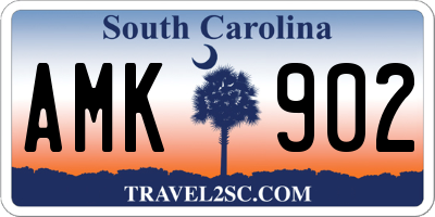 SC license plate AMK902
