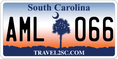 SC license plate AML066