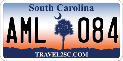 SC license plate AML084