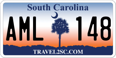 SC license plate AML148