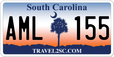 SC license plate AML155