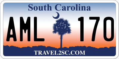 SC license plate AML170