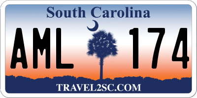 SC license plate AML174