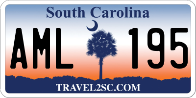 SC license plate AML195