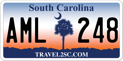 SC license plate AML248
