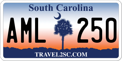 SC license plate AML250