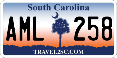 SC license plate AML258