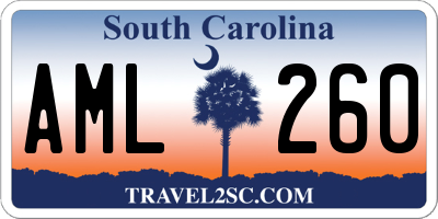 SC license plate AML260