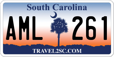 SC license plate AML261