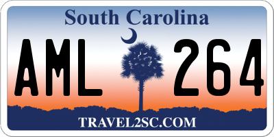 SC license plate AML264