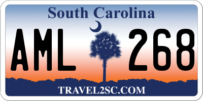 SC license plate AML268