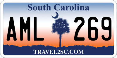SC license plate AML269