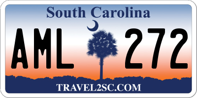 SC license plate AML272