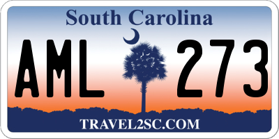 SC license plate AML273