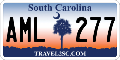 SC license plate AML277