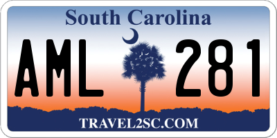 SC license plate AML281