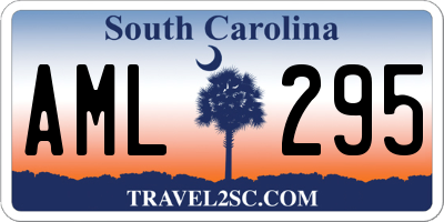SC license plate AML295