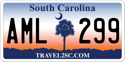 SC license plate AML299