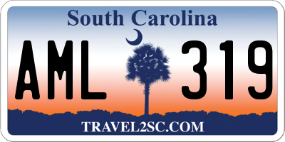 SC license plate AML319