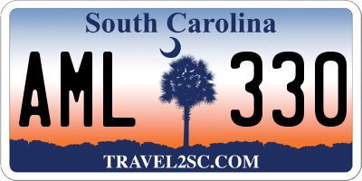 SC license plate AML330