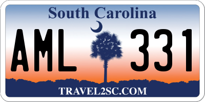 SC license plate AML331