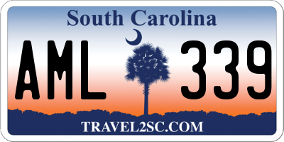 SC license plate AML339