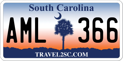 SC license plate AML366