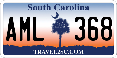 SC license plate AML368