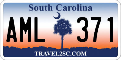SC license plate AML371
