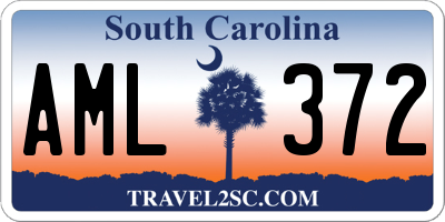 SC license plate AML372