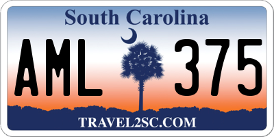 SC license plate AML375