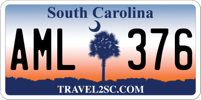 SC license plate AML376