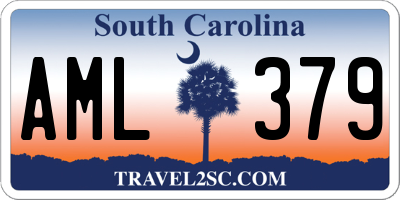 SC license plate AML379