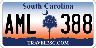 SC license plate AML388