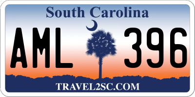 SC license plate AML396