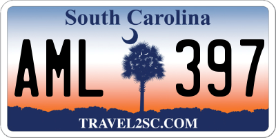 SC license plate AML397