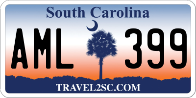 SC license plate AML399