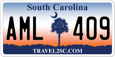SC license plate AML409